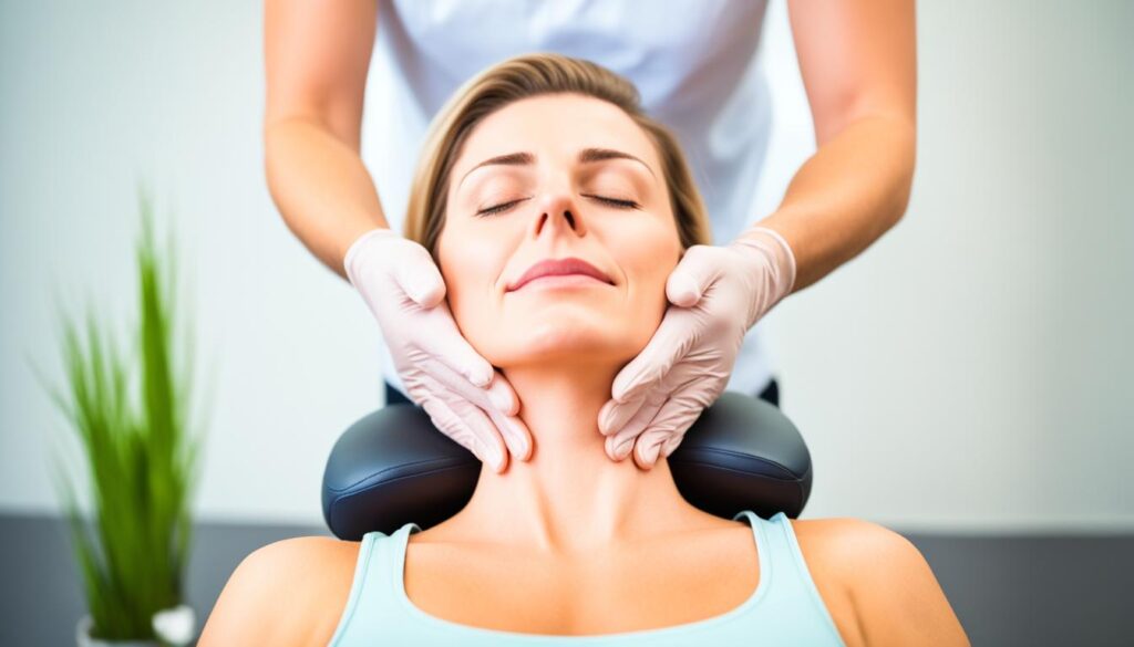 Behandlung des steifen Nackens