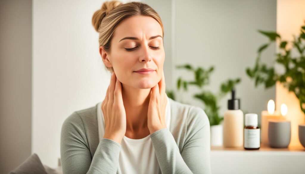 Behandlung von geschwollenen Lymphknoten am Hals