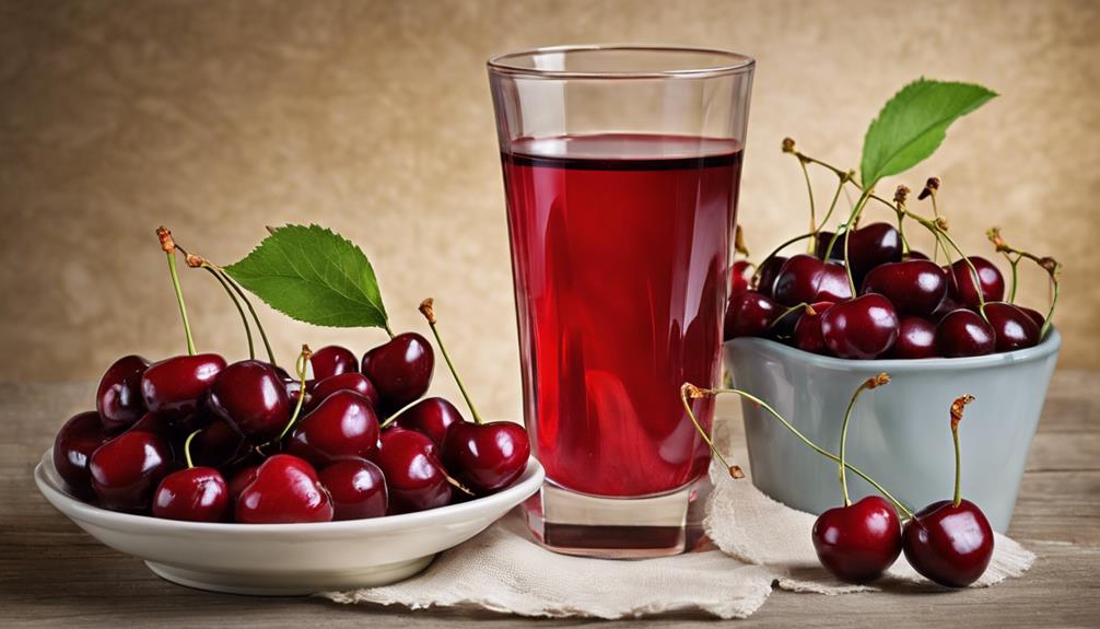cherry juice with gout medication