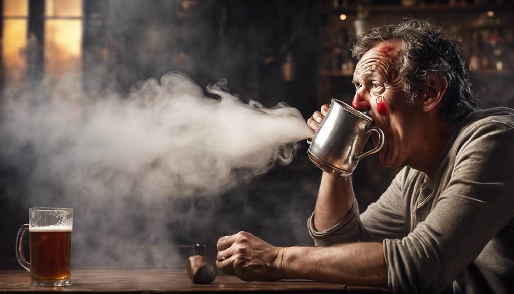 clearing nasal passages with steam