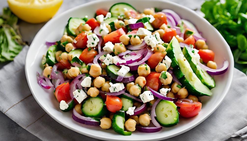 delicious greek chickpea salad