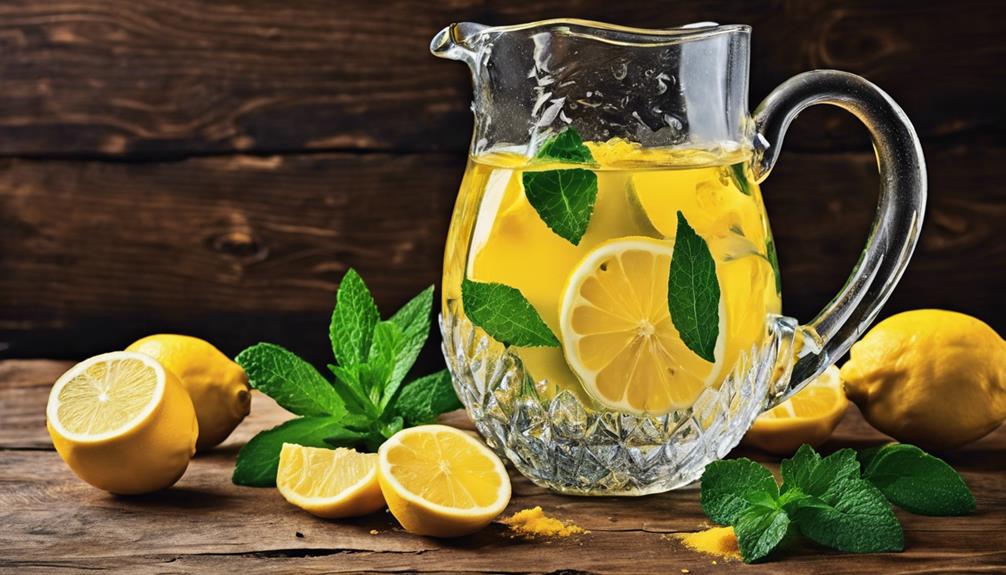 digestion boosting lemon ginger turmeric water