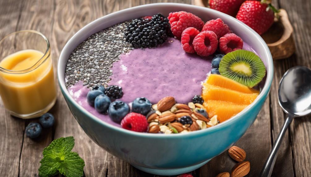 fiber rich smoothie bowl