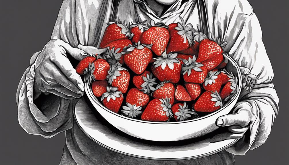 gichtbehandlung mit frischen erdbeeren