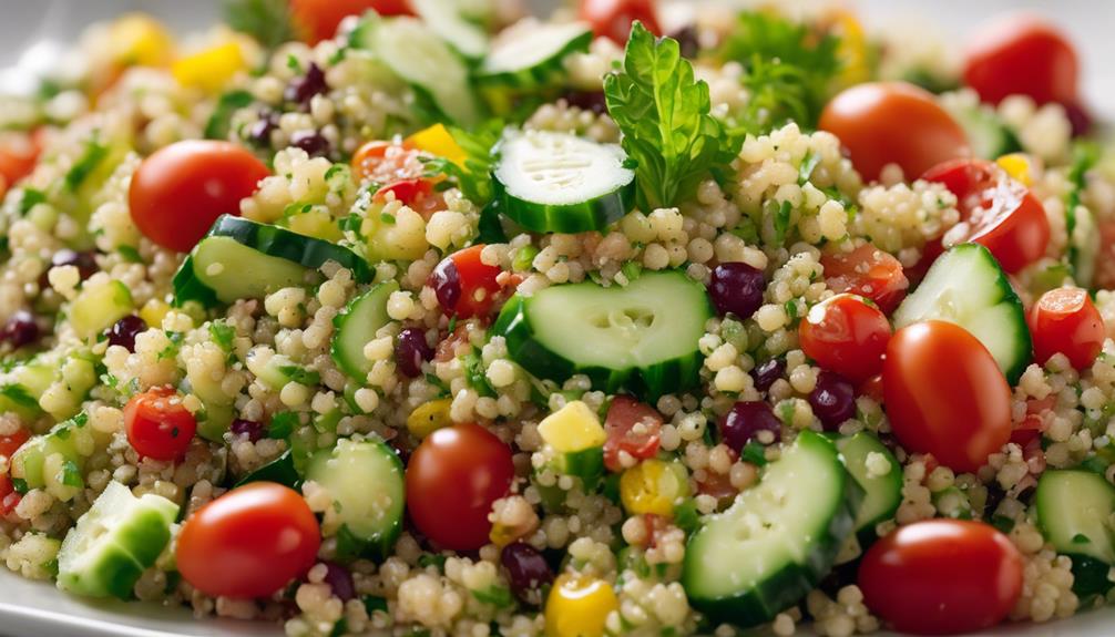 healthy quinoa and vegetables