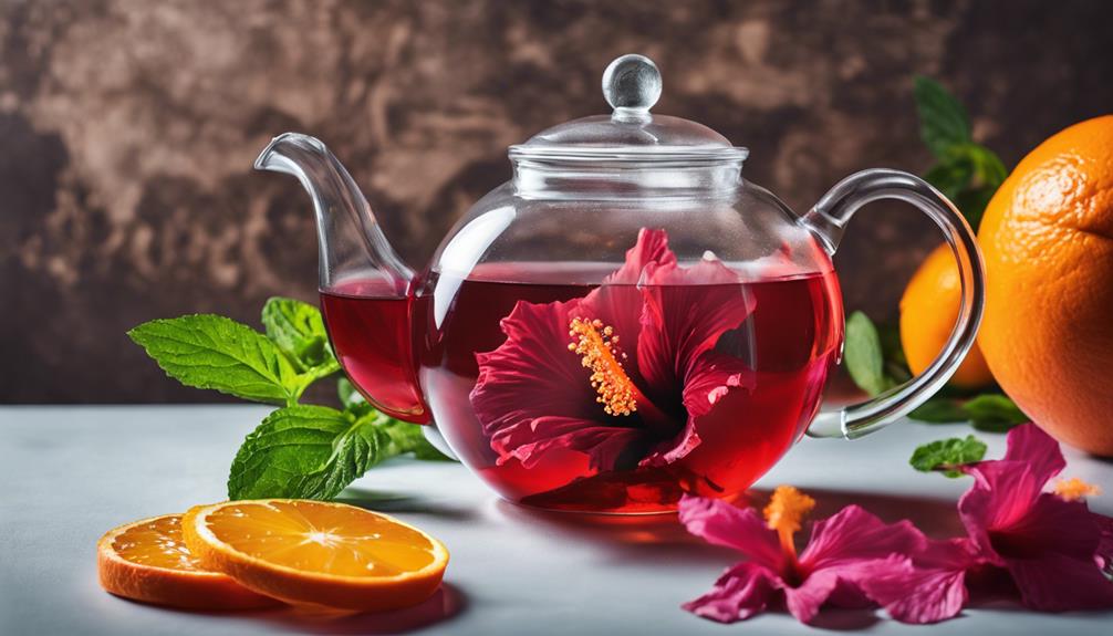 hibiscus tea refreshes palate