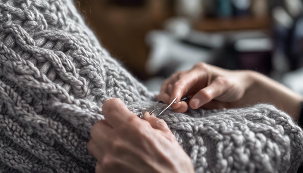 mastery of decreasing stitches