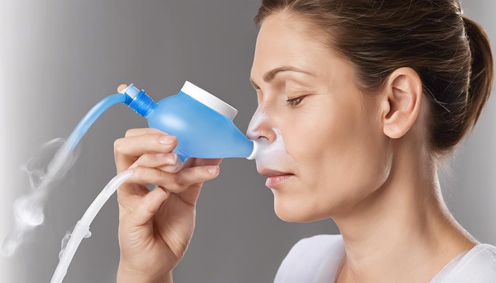 nasal irrigation with saline