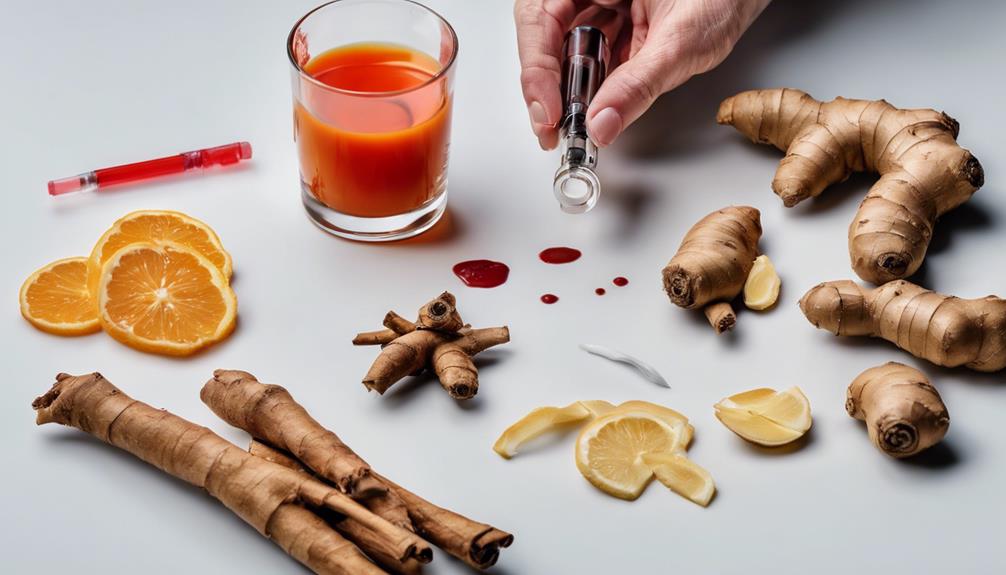 regulate blood sugar with ginger shots