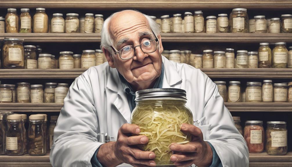 research on sauerkraut and gout