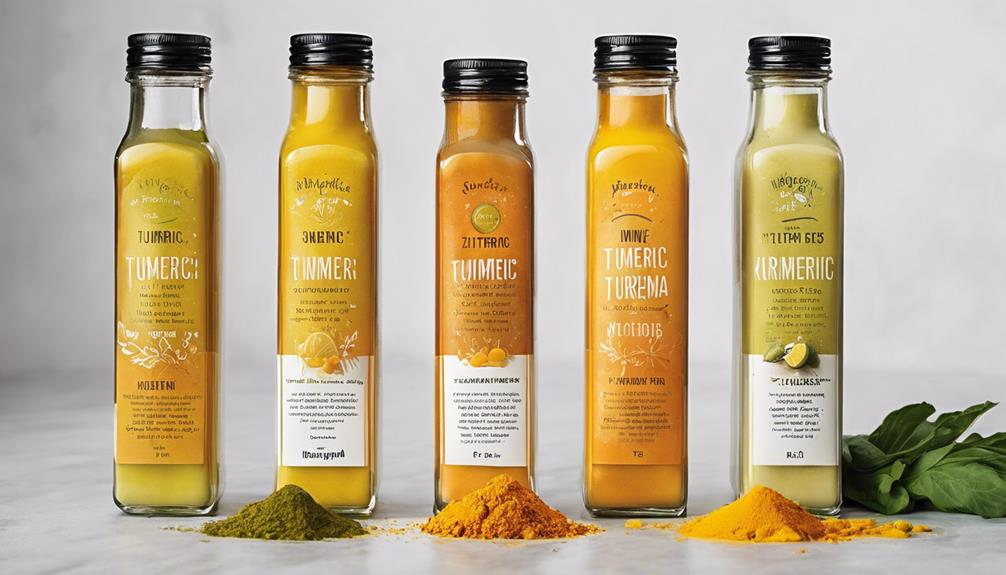 variety of turmeric water