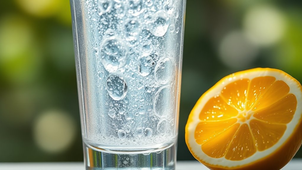 Wasser trinken, um die Säure zu lindern