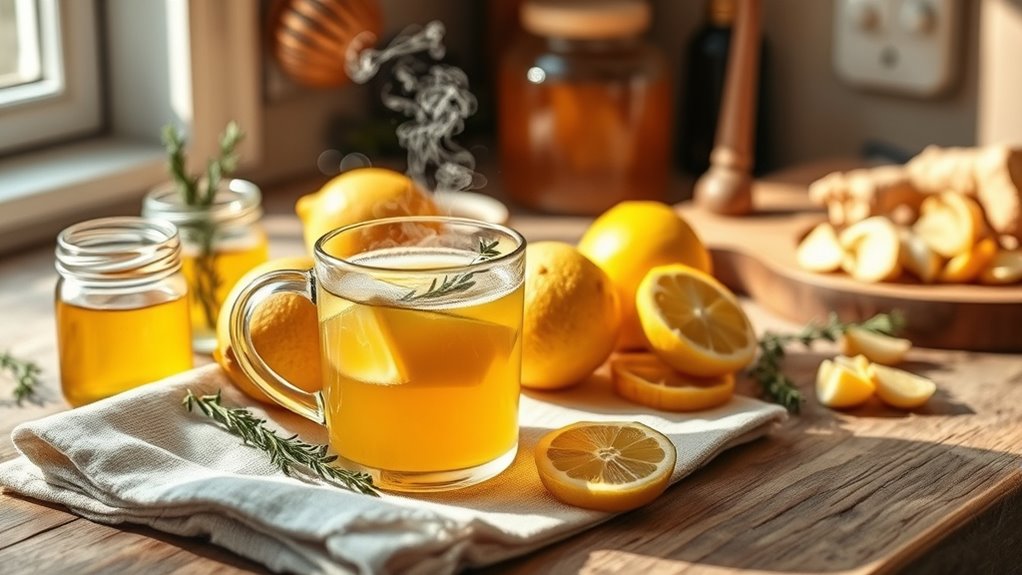 Kräutertees und Dampf