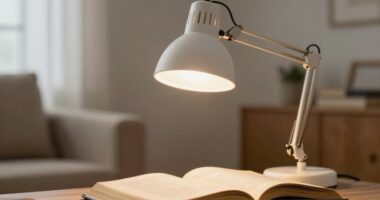 Tageslichtlampe erleichtert das Lesen