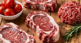 Gicht und rotes Fleisch