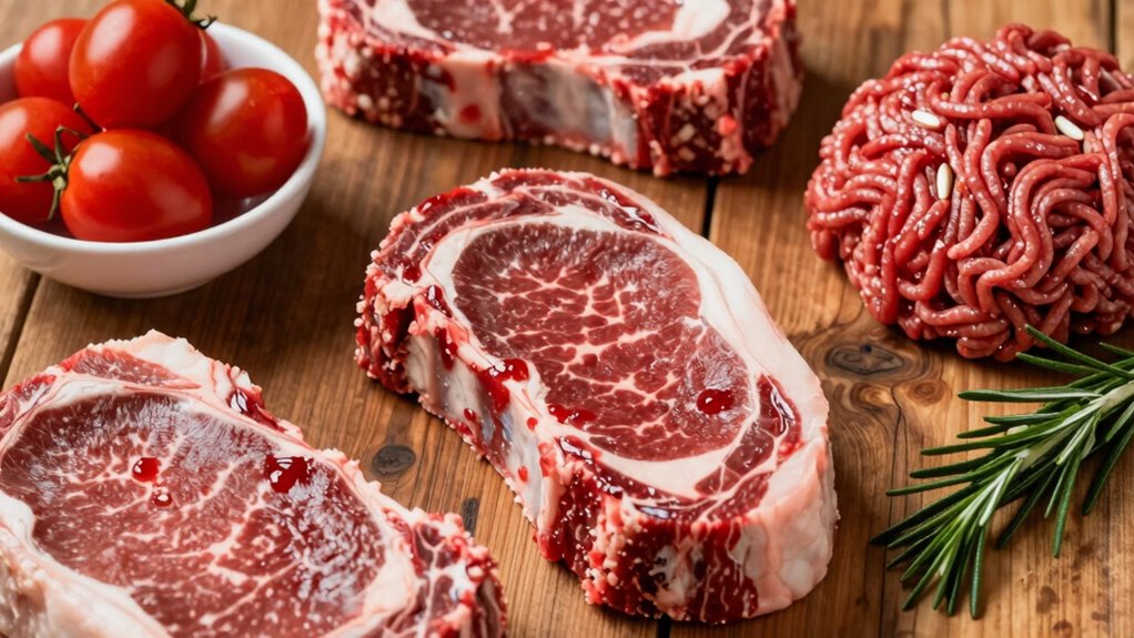 Gicht und rotes Fleisch