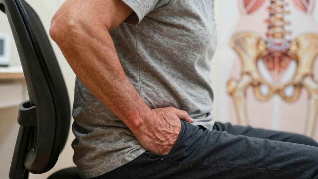 Hüftgelenksreizungen durch langes Sitzen