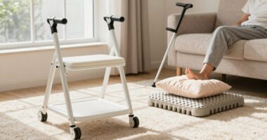 Heim-Hüftoperation-Rehabilitation