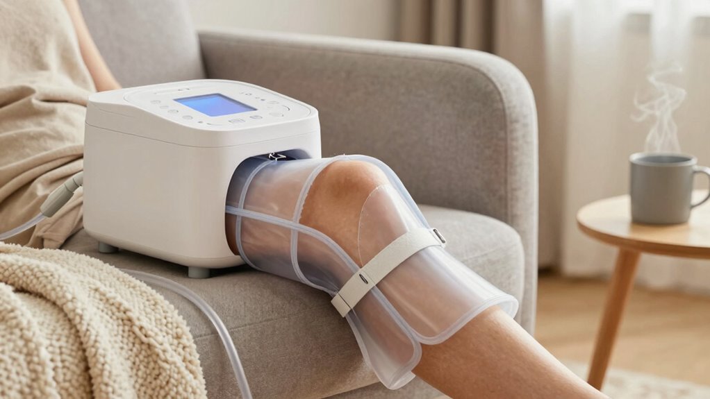 Zuhause Knie Kälte-Therapie