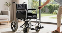 Rollstuhl für drinnen und draußen