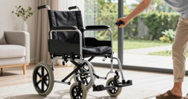 Rollstuhl für drinnen und draußen