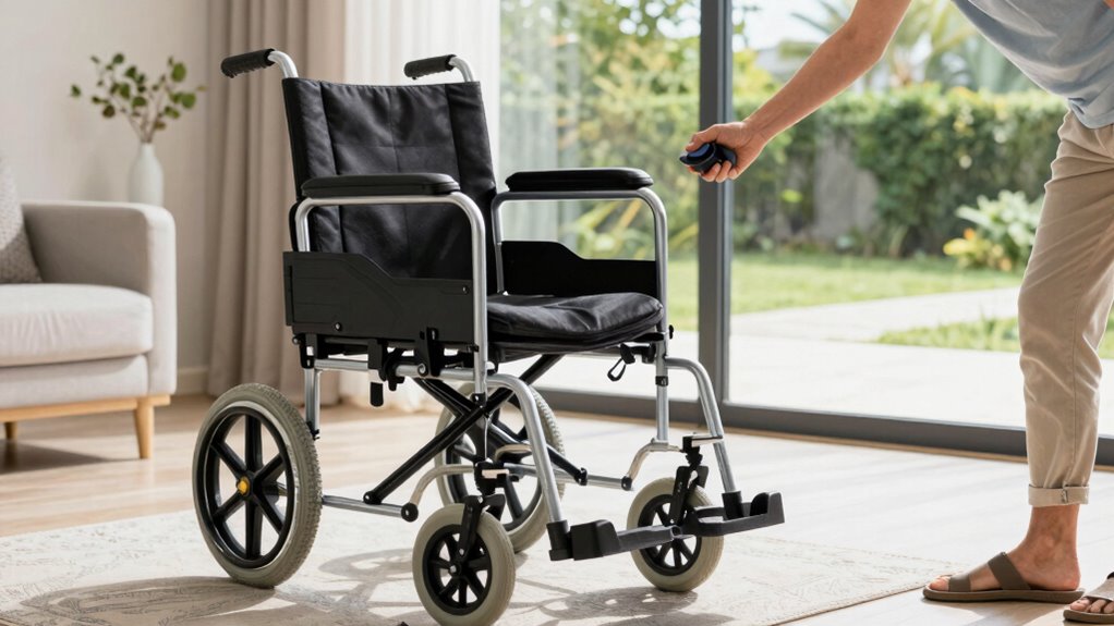 Rollstuhl für drinnen und draußen