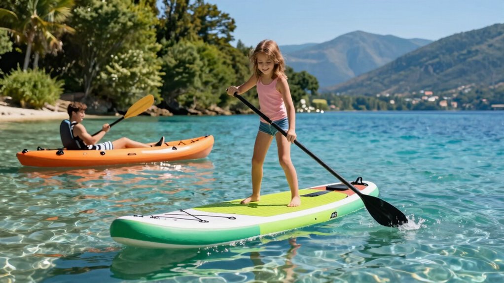 aufblasbarer Kajak oder Paddleboard