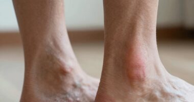 Schwellung an den Knöchelgelenken