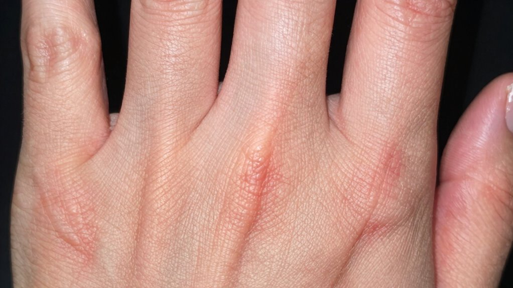 geschwollene Finger deuten auf Entzündung hin