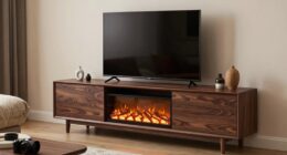 TV-Schrank mit elektrischem Kamin