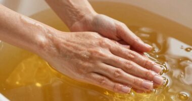 warmes Handbad Linderung