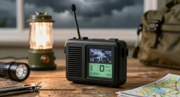 Wetterradio und Notfall-Taschenlampe