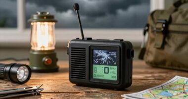 Wetterradio und Notfall-Taschenlampe