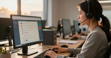Customer service + BPO. The operational-scale displacement.