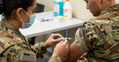 Military requiring flu vaccines for recruits as Air Force base deals with outbreak