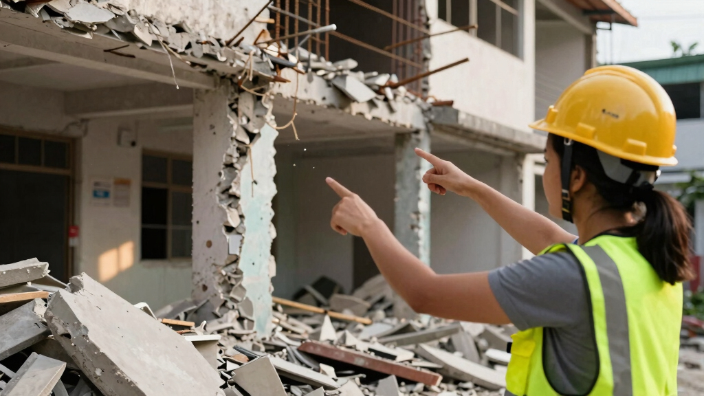 Philippines: School structure collapses during quake