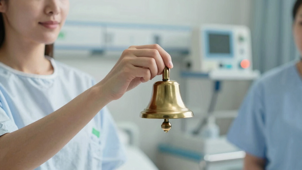 Royal hug for woman ringing cancer treatment bell