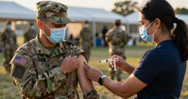 US military requires flu vaccine for some after outbreak in Texas training center