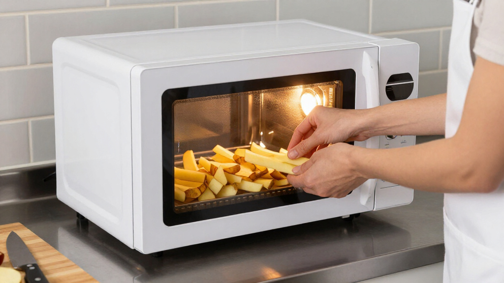 New microwave frying method could make french fries much healthier