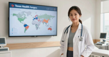 Texas Health Surges In Global Coverage